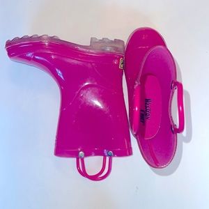 Western Chief glitter light-up rain boots 9/10